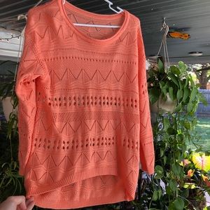 Salmon Long Sleeve Sweater
